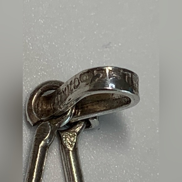 Vintage Rare Sterling Silver Spiral & Cut-Out Abstract Silpada-Like Necklace - Picture 11 of 16